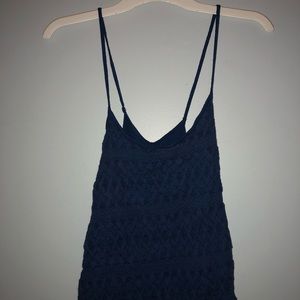 Hollister blue crop top